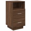 vidaXL Nachttisch mit 2 Schubladen Braun Eichen-Optik 36x36x68 cm