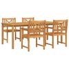 vidaXL Garten Essgruppe 5 pcs Braun Massivholz Akazie