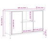 vidaXL TV-Schrank R&auml;uchereiche 100x35x65 cm Holzwerkstoff