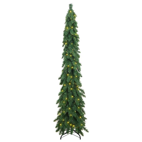 vidaXL Künstlicher Weihnachtsbaum mit Beleuchtung 130 LEDs 210 cm