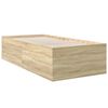 vidaXL Bettgestell Sonoma-Eiche 100x200 cm Holzwerkstoff