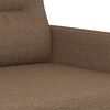 vidaXL 3-tlg. Sofagarnitur mit Kissen Braun Stoff