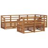 vidaXL Outdoor-Sofagarnitur 7 stk. Natur Polyester