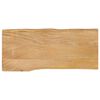 vidaXL Tischplatte mit Baumkante 80x40x3,8 cm Massivholz Mango