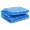 vidaXL Treibende Runde PE Pool-Solarplane 381 cm Blau