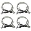 vidaXL Seile mit Karabiner 4 Stk. Gummi