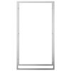 vidaXL Brennholzregal 80x28x154 cm Edelstahl