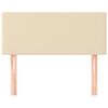 vidaXL Kopfteil Creme 90x5x78/88 cm Stoff