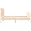 vidaXL Massivholzbett mit Kopfteil 160x200 cm
