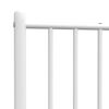 vidaXL Kopfteil Metall Wei&szlig; 107 cm