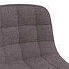 vidaXL Esszimmerst&uuml;hle 2 Stk. Drehbar Taupe Stoff