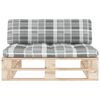 vidaXL Outdoor-Mittelsofa Paletten Impr&auml;gniertes Kiefernholz