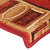 vidaXL Stufenmatten Selbstklebend 10 Stk. 65x21x4 cm Rot