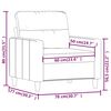 vidaXL Sofasessel Hellgrau 60 cm Stoff