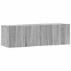 vidaXL 3-tlg. TV-Schrank-Set Grau Sonoma Holzwerkstoff