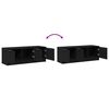 vidaXL TV-Schr&auml;nk Schwarz Eichen-Optik 102 x 35 x 36,5 cm