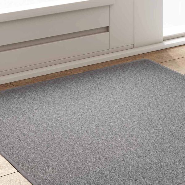 vidaXL Teppichl&auml;ufer Hellgrau 100 x 100 cm 100% Polypropylen