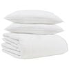 vidaXL Winterbettdecke mit Kissen 3 pcs Wei&szlig; Daunenfeder