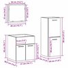 vidaXL Badezimmerm&ouml;bel-Set Wandmontiert 3 pcs Altholz Holzwerkstoff