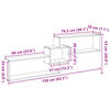vidaXL Wandschrank 158x18x53 cm R&auml;uchereiche Holzwerkstoff