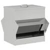 vidaXL H&uuml;hnerf&uuml;tterer Silber 40,5 x 45 x 41 cm 20 kg Verzinkter Stahl