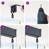 vidaXL Outdoor Rollo Gestreift Anthrazit 200 x 250 cm Stoff