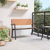 vidaXL Gartenbank Braun 118 x 54 x 77cm Stahl