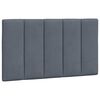 vidaXL Bettgestell ohne Matratze "Hanko" Dunkelgrau 90x200 cm Samt