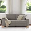 vidaXL 2-Sitzer Sofa Taupe 140 cm Stoff