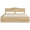 vidaXL Bettrahmen Sonoma 200 x 200 cm Massives Kiefernholz