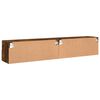 vidaXL TV-Wandschr&auml;nke 2 Stk. R&auml;uchereiche 80x30x30 cm Holzwerkstoff