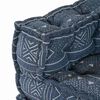 vidaXL Modulares Sofa 4 pcs Indigo Druck Stoff