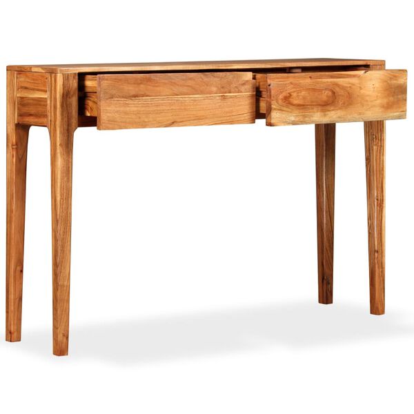 vidaXL Konsolentisch Massivholz 118 x 30 x 80 cm