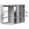 vidaXL Eck-LED-TV-Schrank Beton Grau 100x40x68cm Holzwerkstoff