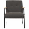 vidaXL Sessel Dunkelgrau 59 x 75 x 78 cm Lockiger woll&auml;hnlicher Stoff