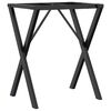 vidaXL Esstisch-Gestell in X-Form 60x50x73 cm Stahl