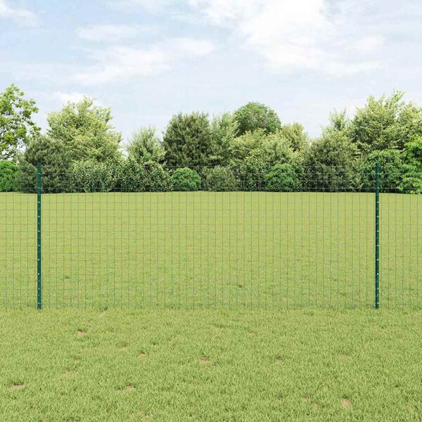 vidaXL Zaunpfosten 5 pcs Gr&uuml;n 140 cm Stahl