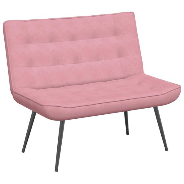 vidaXL Sitzbank Rosa 110x74x84 cm Samt