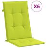 vidaXL Gartenst&uuml;hle mit Kissen 6 Stk. Massivholz Teak
