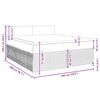 vidaXL Boxspringbett mit Matratze Dunkelgr&uuml;n 180x200 cm Samt