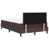 vidaXL Boxspringbett mit Matratze Dunkelbraun 120 x 190 cm Stoff