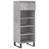 vidaXL Schuhschrank Betongrau 40x36x105 cm Holzwerkstoff