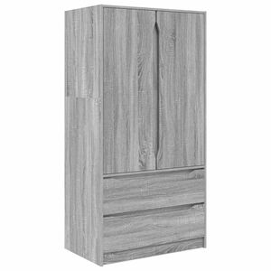 vidaXL Kleiderschrank Graues Sonoma 79,5 x 49 x 156 cm Holzwerkstoff