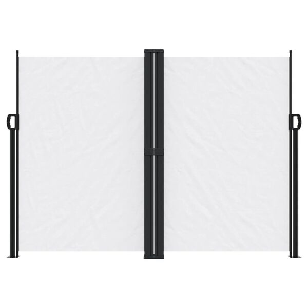 vidaXL Seitenmarkise Ausziehbar Wei&szlig; 180x1000 cm