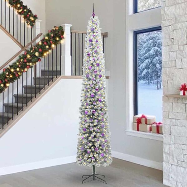 vidaXL Künstlicher Weihnachtsbaum mit 300 LEDs mit Ständer Grün 300 cm