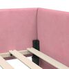 vidaXL Eckbettgestell mit Matratze Sonstiges 2 pcs Grau Samt