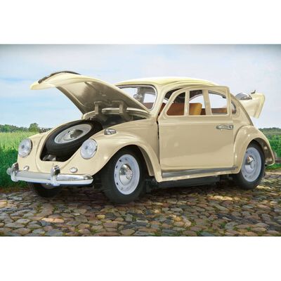 JAMARA Ferngesteuertes Auto Die-cast VW Beetle 40 MHz 1:18 Cremeweiß