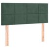 vidaXL Boxspringbett mit Matratze Dunkelgr&uuml;n 80x200 cm Samt