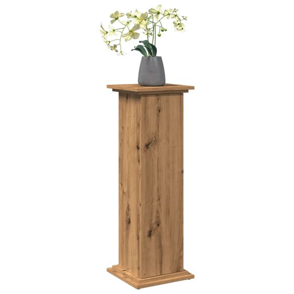 vidaXL Postament mit Stauraum Artisan-Eiche 31x30x90 cm Holzwerkstoff