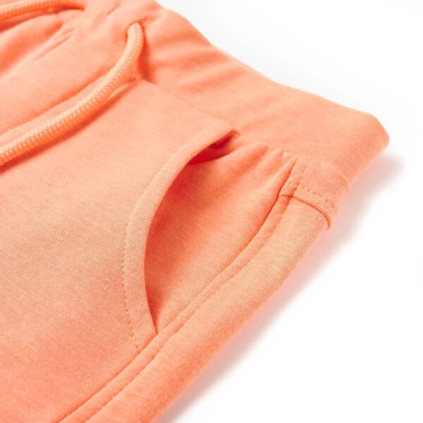 Kindershorts mit Kordelzug Neonorange 128